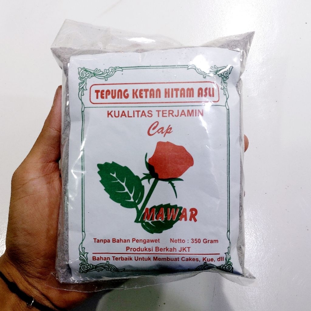 

TEPUNG KETAN HITAM CAP MAWAR 350 GRAM