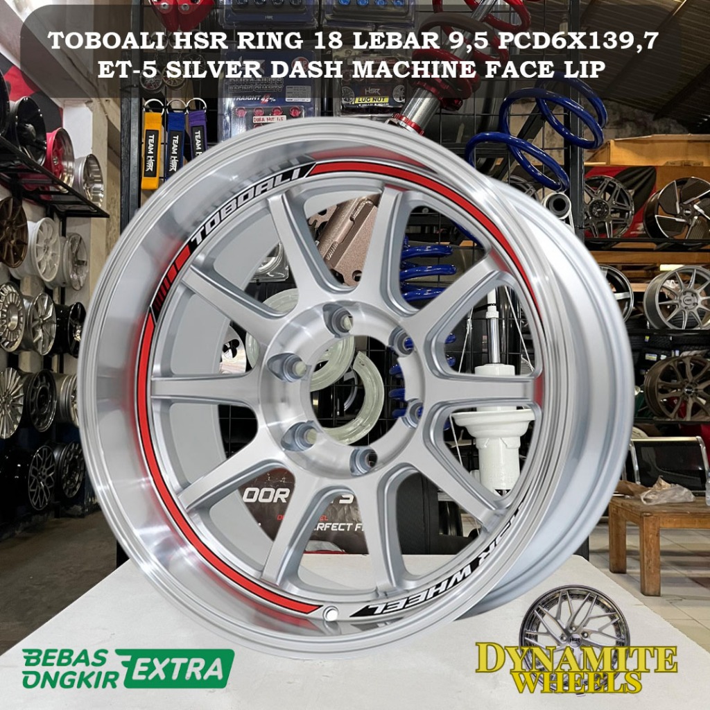 velg mobil pajero ring 18 lebar 9 warna silver polish untuk mobil fortuner hillux strada triton