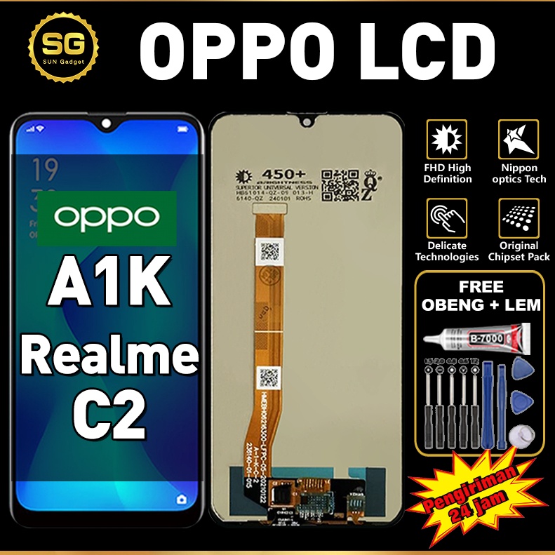 KODE V86X Original LCD OPPO A1K LCD Realme C2 Fullset FREE GIFT Touchscreen asli Ori