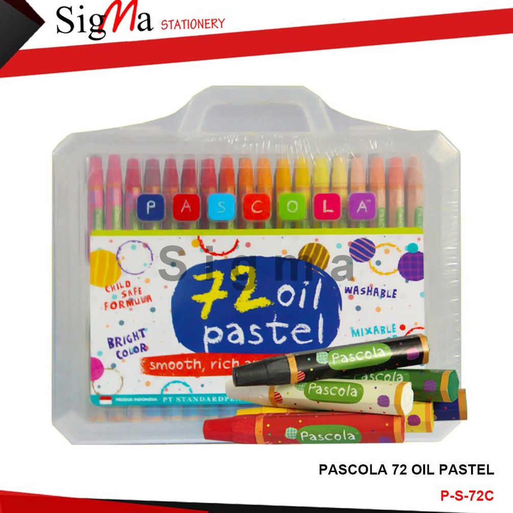 

KODE K59A Crayon Murah PASCOLA 72 warna
