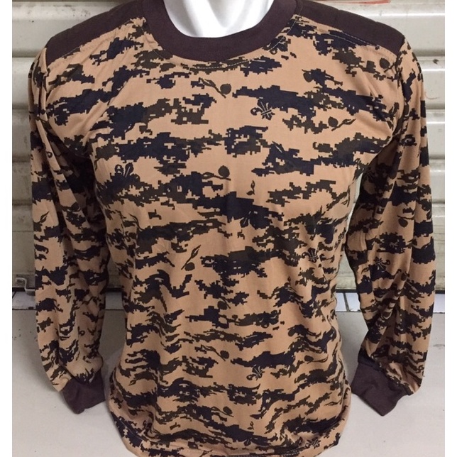 Kaos Loreng Pramuka Lengan PanjangKaos Pramuka Loreng Lengan Panjang