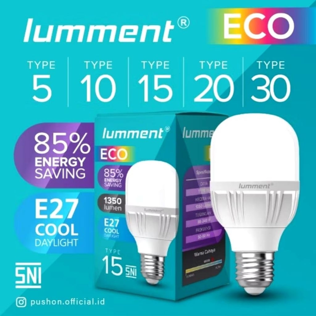 LAMPU LUMMENT CAHAYA PUTIH 5 WATT (AZZAHRATOSERBA22)