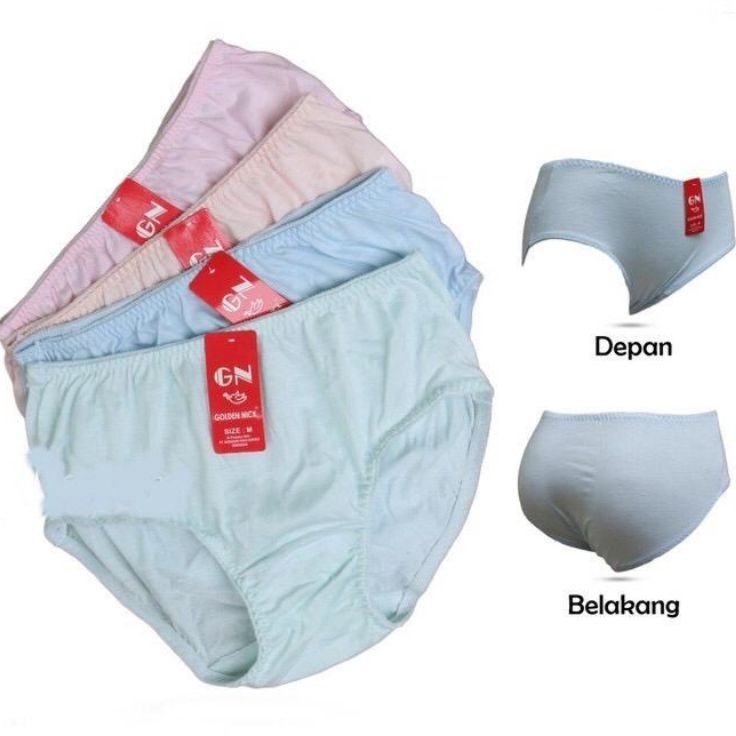 Cod  CELANA DALAM WANITA GOLDEN NICK 381  GOLDEN NICK KARET ZIG ZAG 6PCS