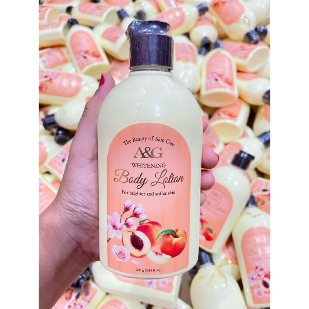 Peach lotion A&G 250 ml Body lation Whitening kuning