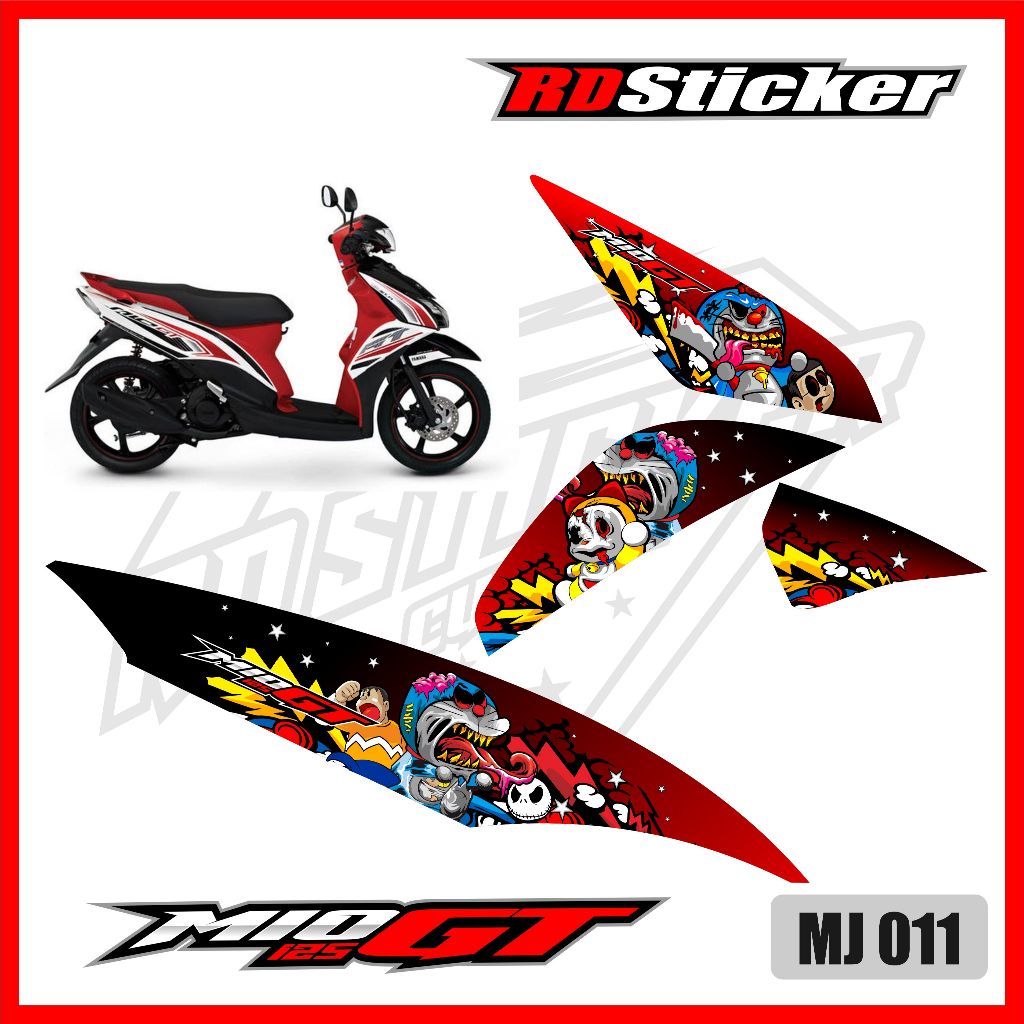 striping mio gt. sticker variasi mio GT