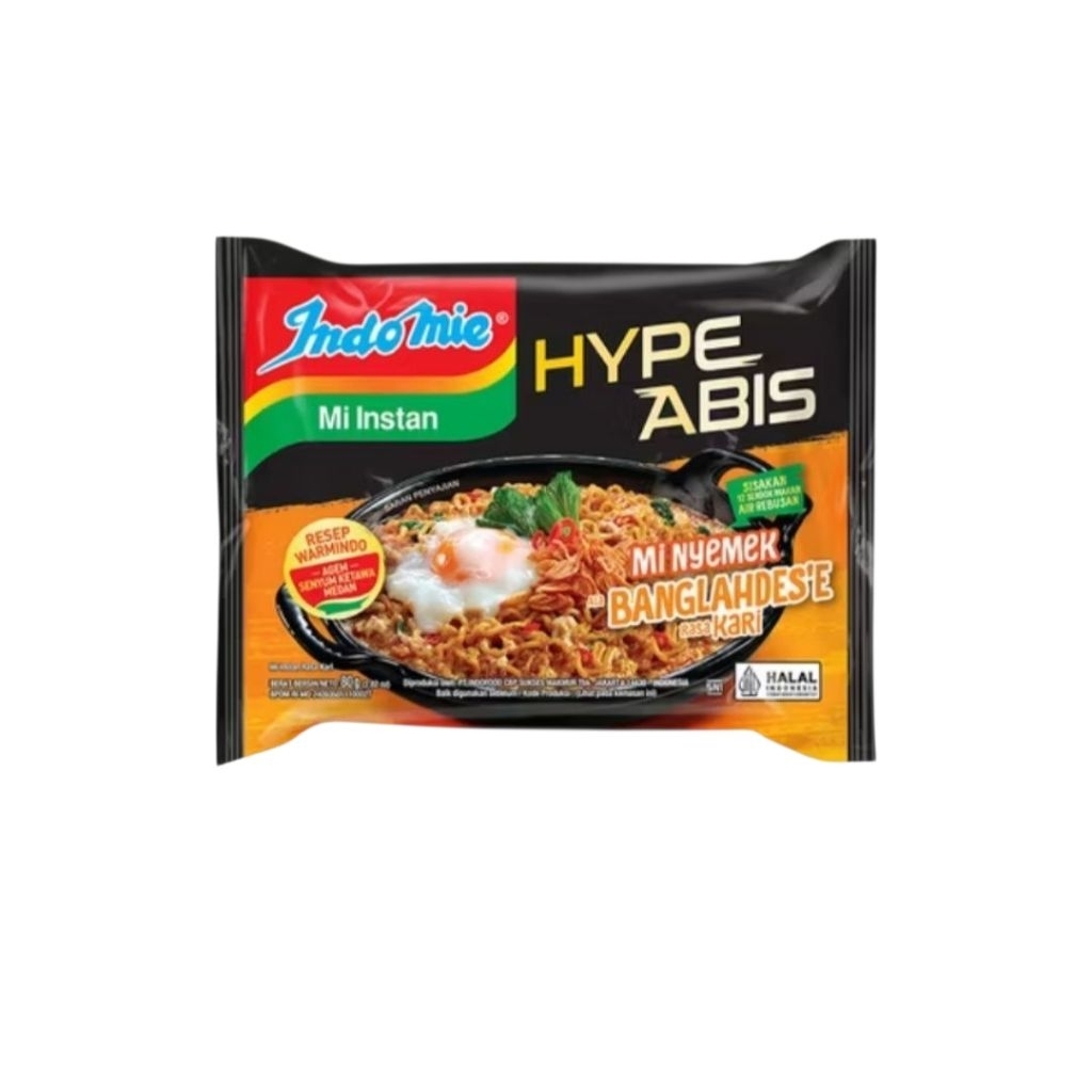 

Indomie Hypeabis Mi Nyemek rasa Kari 80g