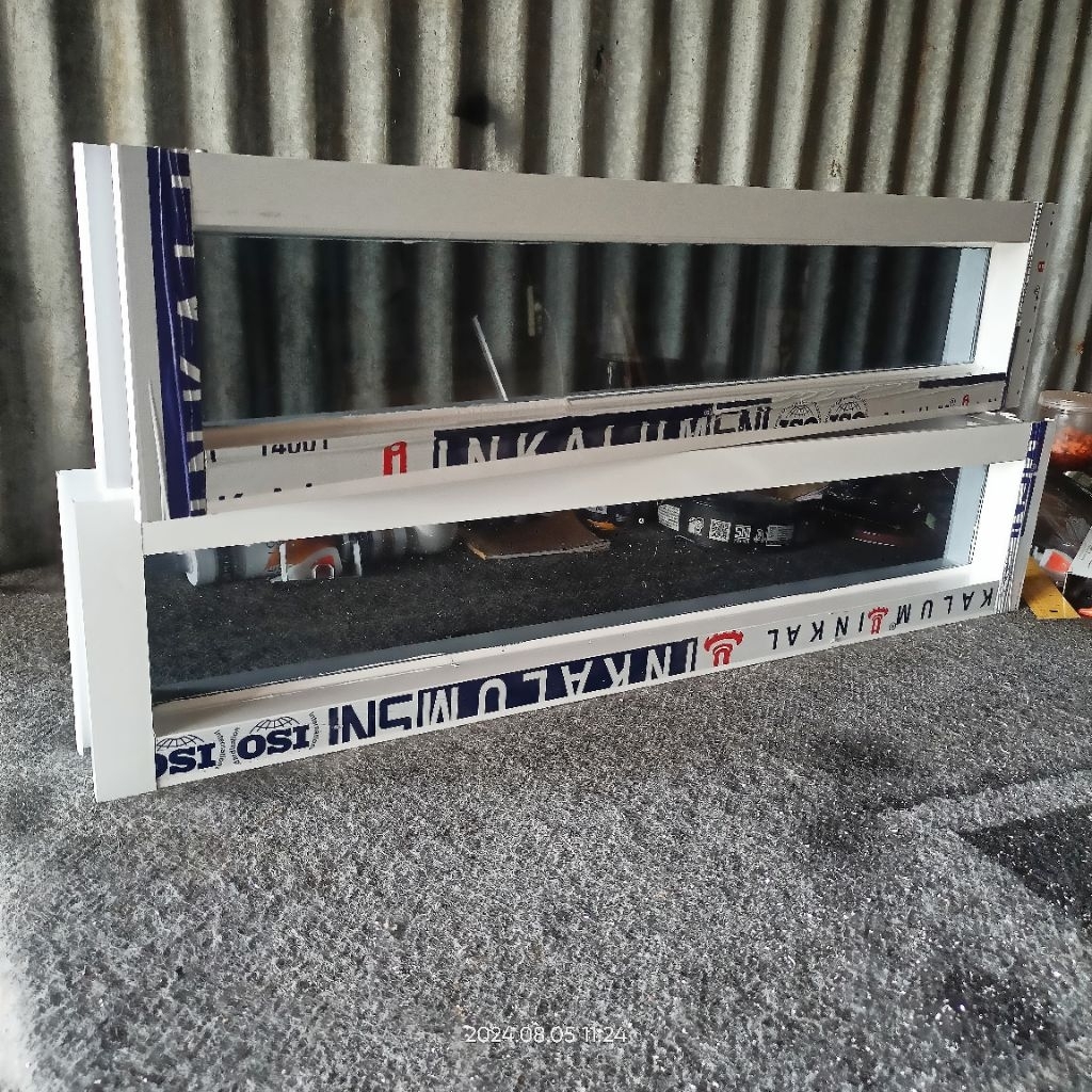 LOSTER / ROSTER ALUMINIUM KACA MATI BISA CUSTOM UKURAN [SUDAH TERMASUK PACKING KAYU]