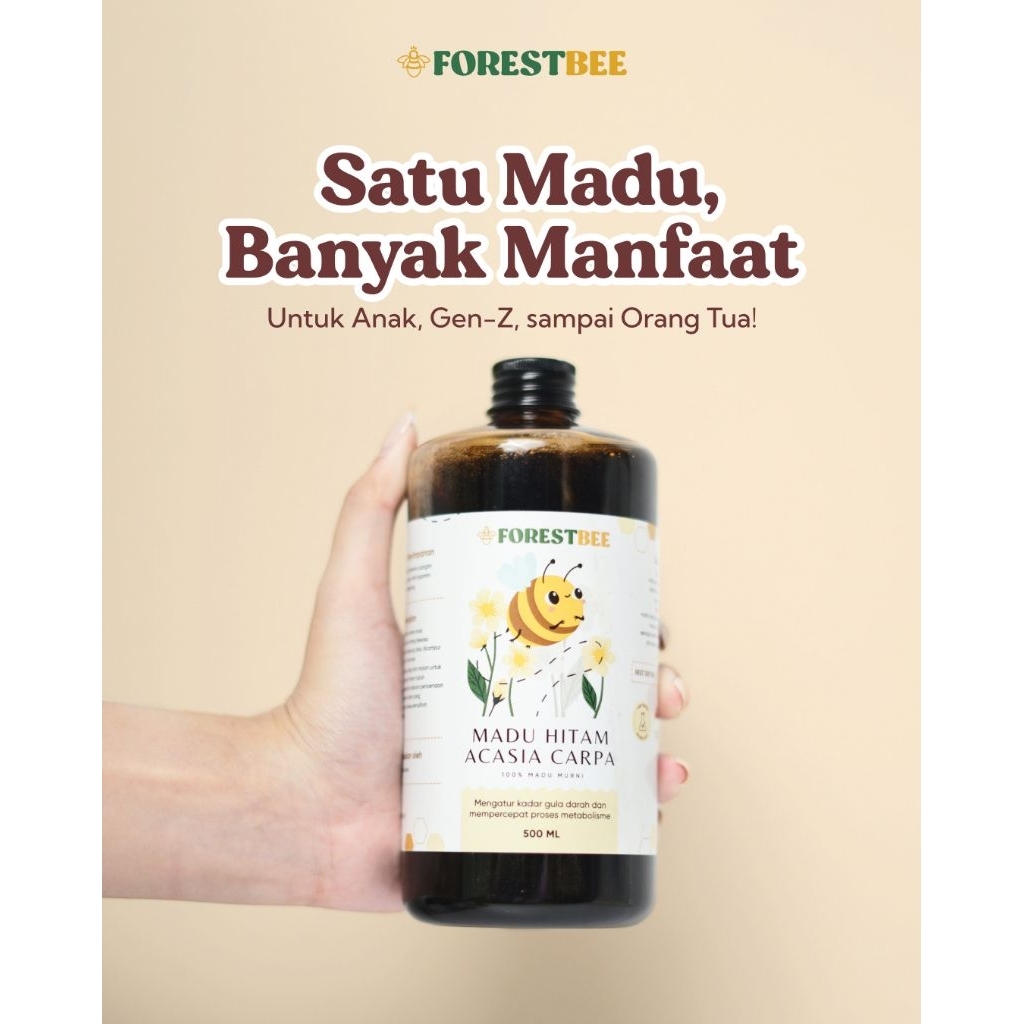 

Madu Hitam Acacia Carpa Forestbee 500 ML - 100% Murni & Antioksidan Tinggi