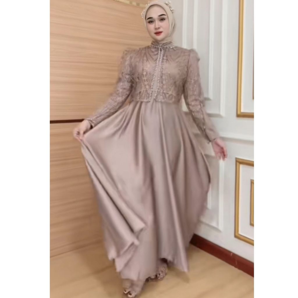 Azalea dress _ dress ibu & anak couple _ gamis couple _ gaun ibu anak couple _ gaun viral