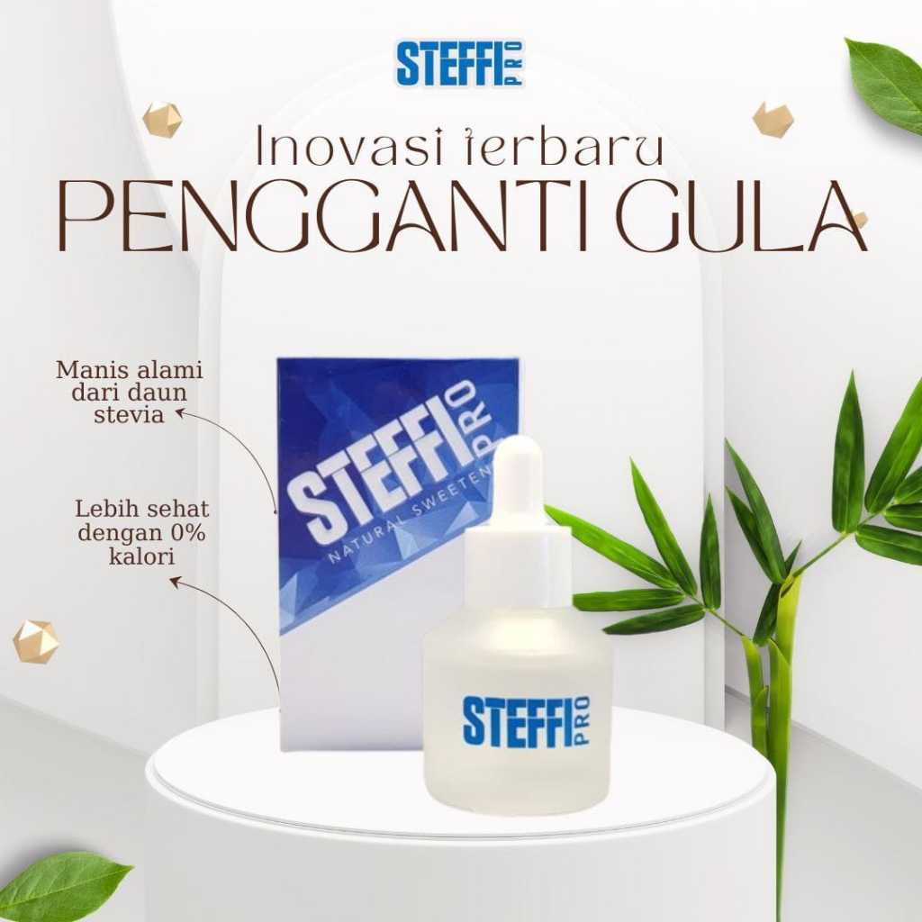 

STEFFI PRO - Stevia Tetes 30ml Pemanis Alami 0 Kalori Untuk Diet Diabetes