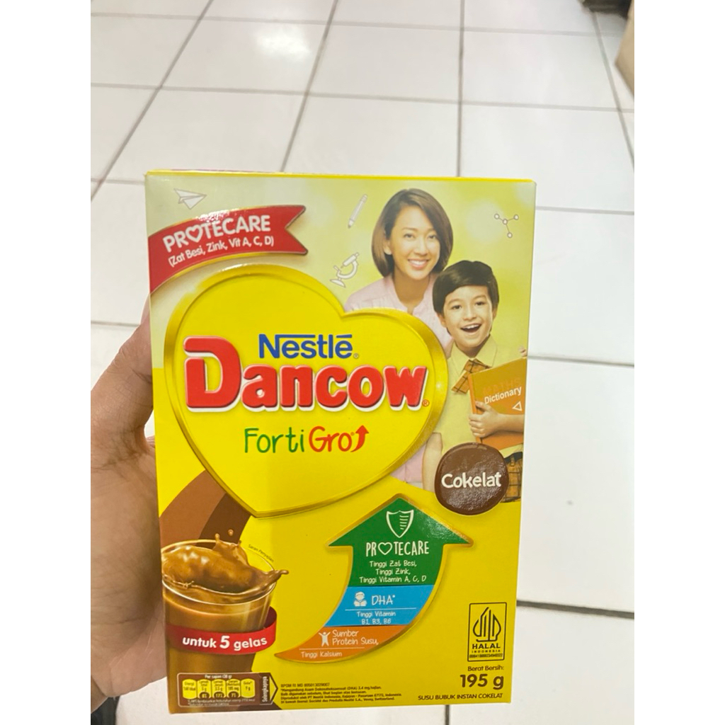 

Dancow fortigro cokelat 195gr