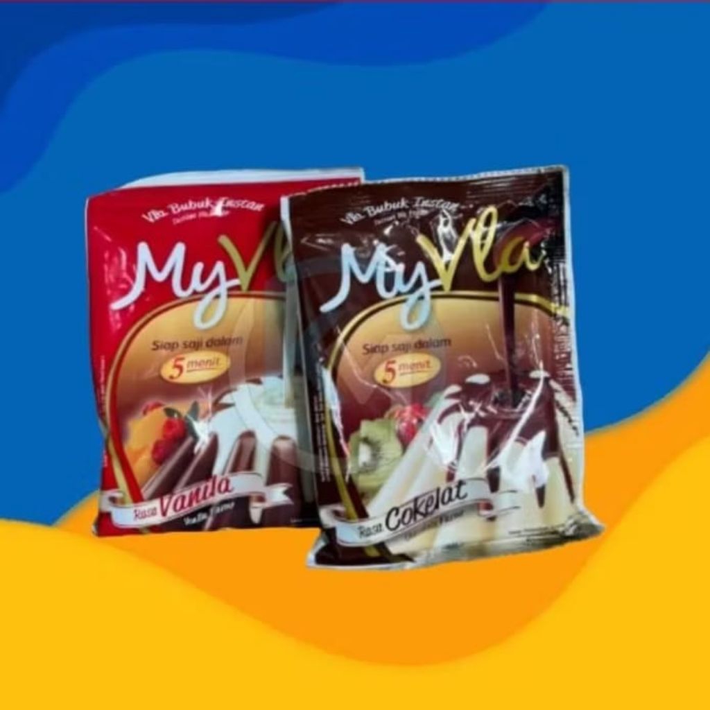 

Nutrijel My Vla Chocolate dan Vanilla 65g