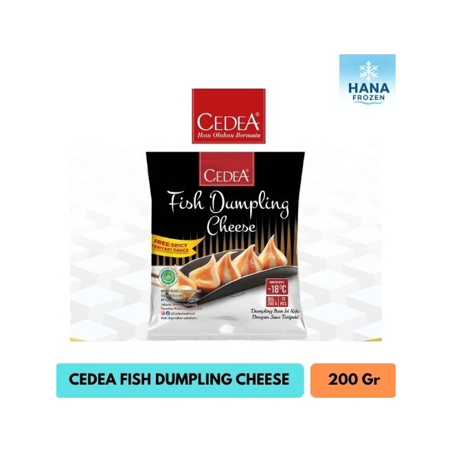 

CEDEA FISH DUMPLING CHEESE, DUMPLING IKAN ISI KEJU 200 GRAM