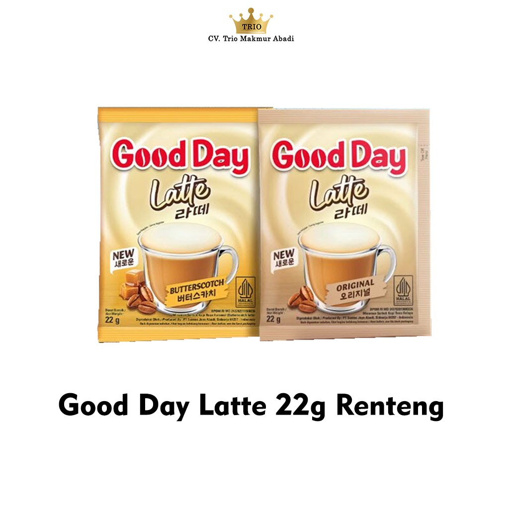 

Good Day Latte 22g 1 Renteng Isi 10 Sachet