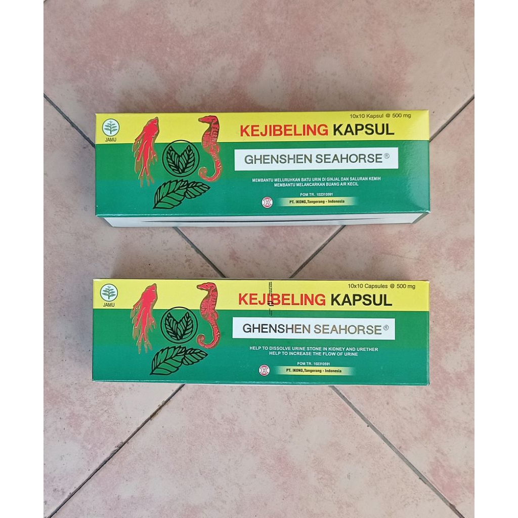 keji beling kapsul / keji beling kapsul box 10x10 kapsul / keji beling kapsul ghenshen seahorse / me