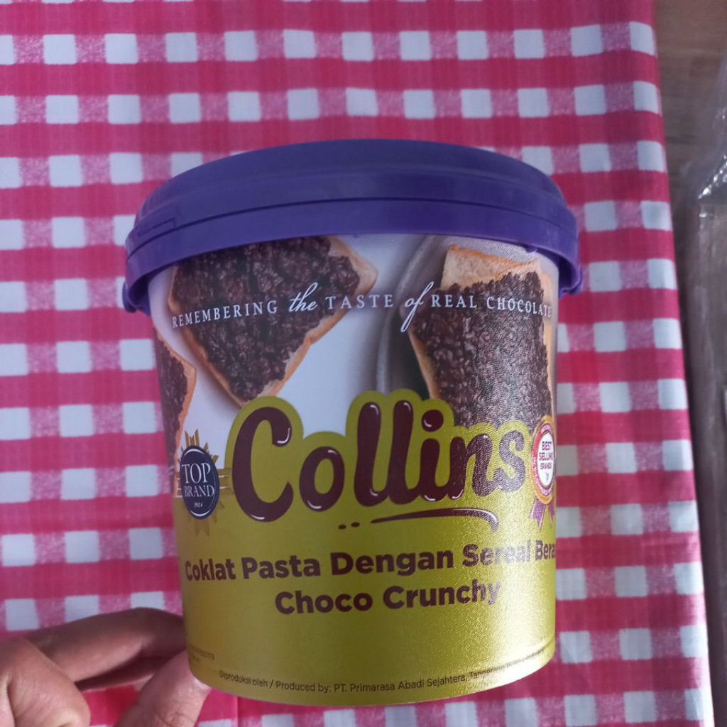 

Collins Choco Crunchy Coklat Pasta Dengan Sereal Beras 1kg