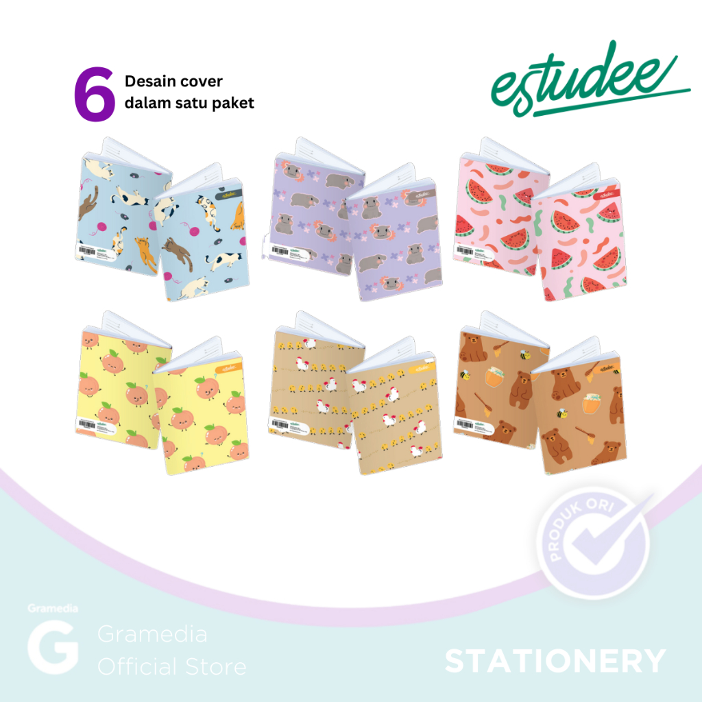 

Gramedia Malang - ESTUDEE K B5 FANCY PATTERN ISI 6