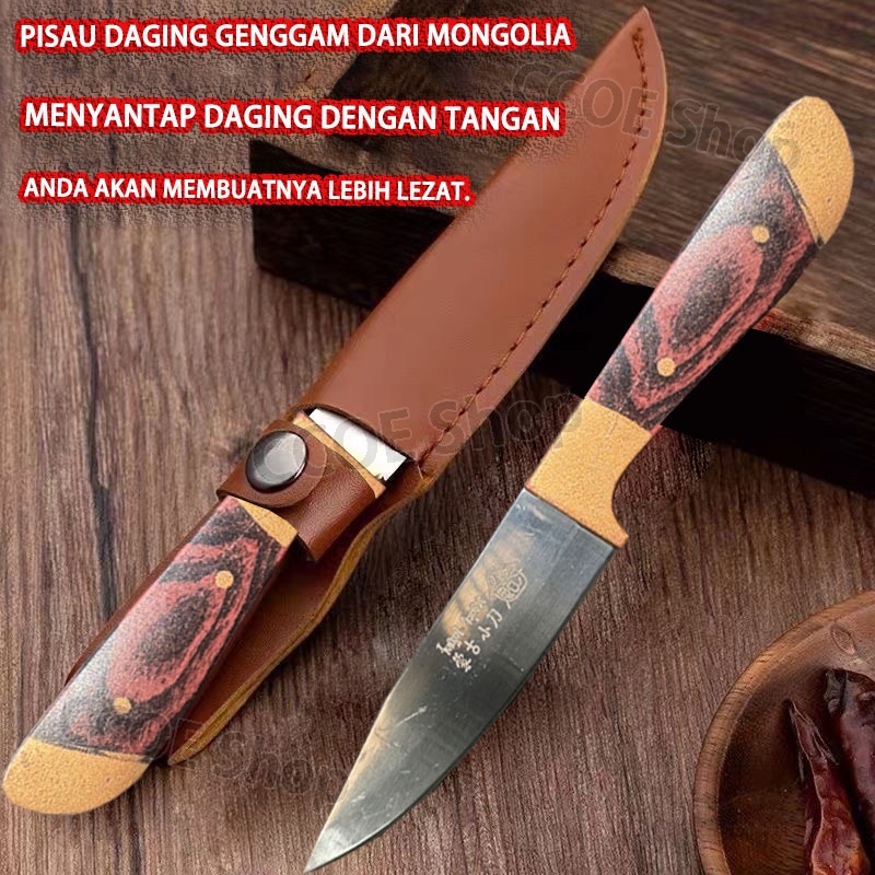 Pisau Mongolia  Mongolian Japanese Super Knife Pisau Super Tajam Jepang Tidak ada karat
