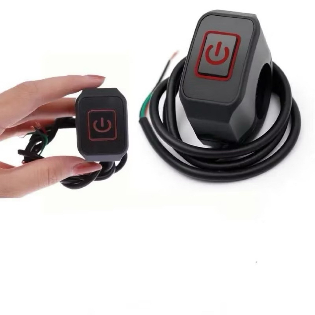 SAKLAR STANG ON OFF LAMPU MOTOR PLUS LED UNIVERSAL ALL MOTOR PCX NMAX AEROX KLX WR VIXION TIGER DLL