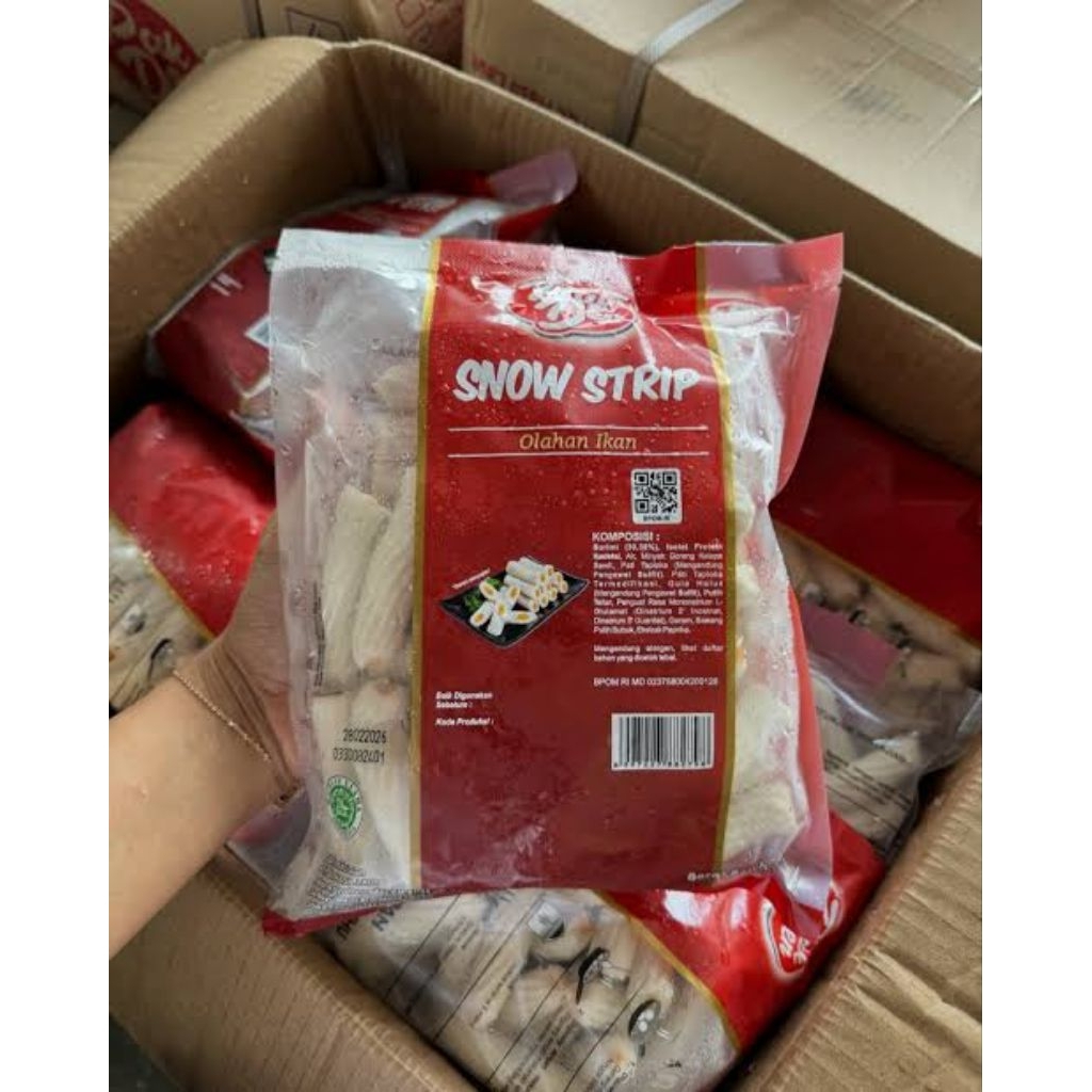 

Pak den Olahan Ikan Snow Strip 500gr