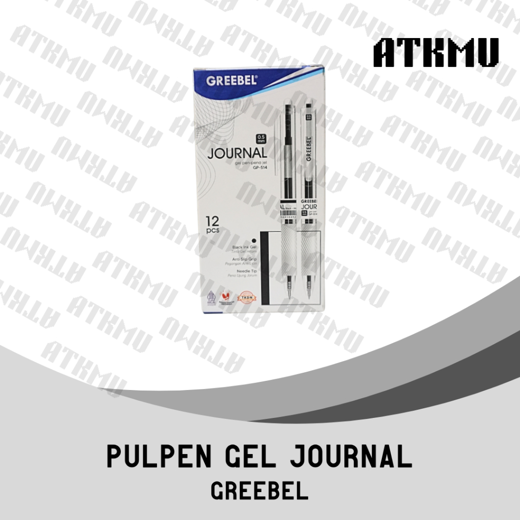 

Greebel Pulpen Gel Journal 0.5mm GP-514 Ballpoint Gel [Pack] Isi 12 Pcs