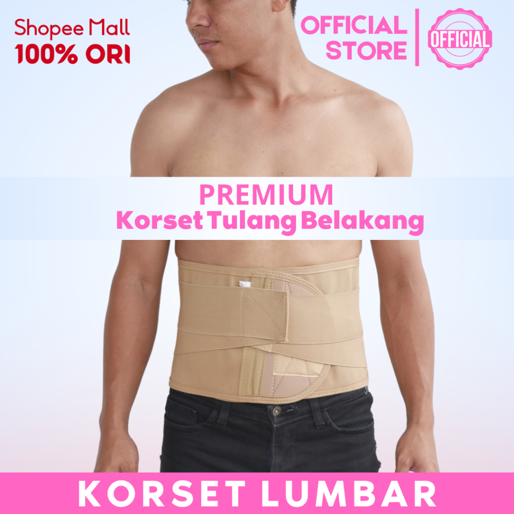 Korset Pinggang / Korset Tulang Belakang / Terapi Sakit Pinggang Syaraf Kejepit