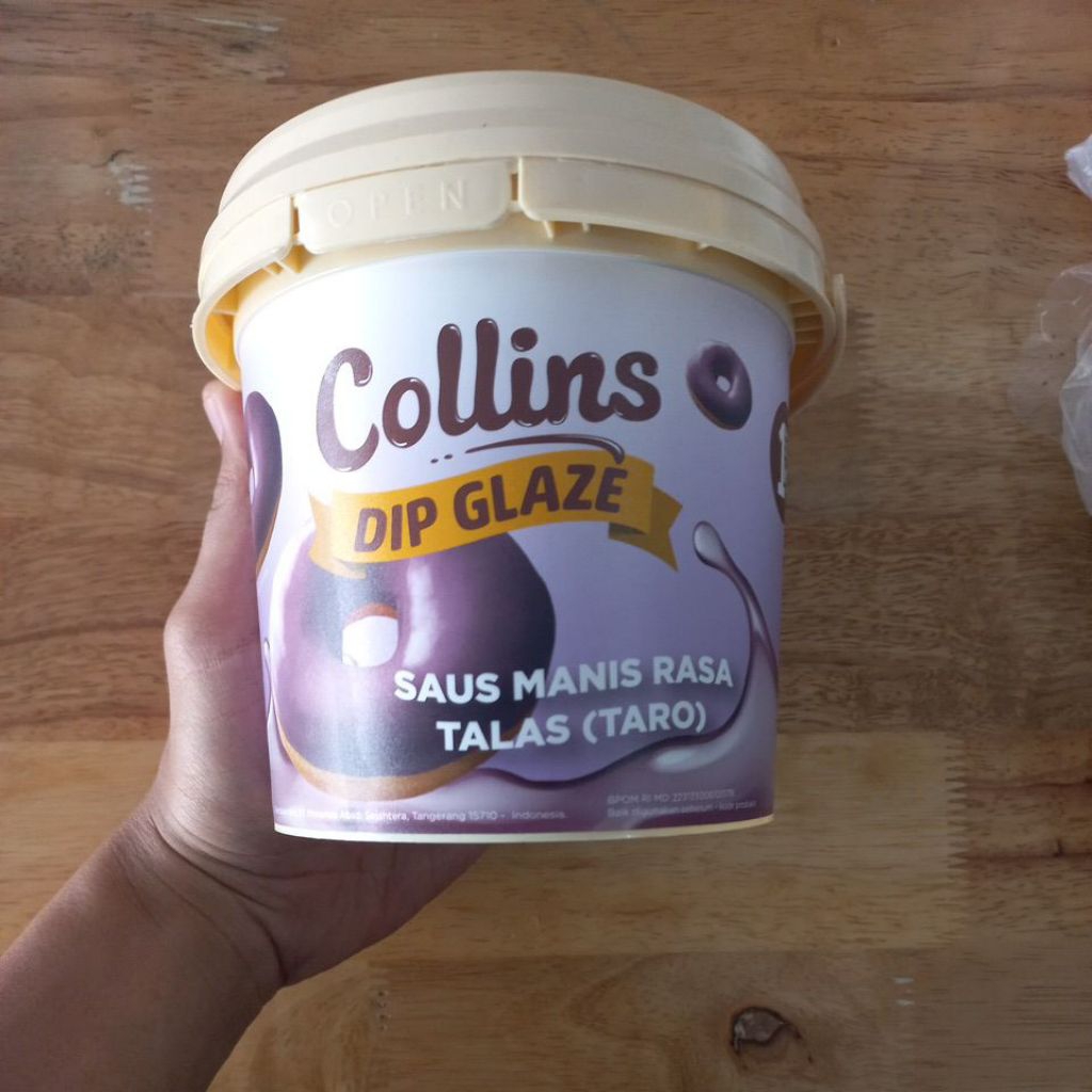 

Collins Dip Glaze Taro 1kg Selai Manis Rasa Taro