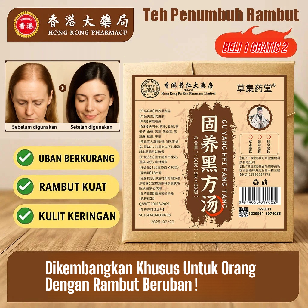 

❤️GRATIS ONGKIR❤️【COD+Beli 1 Gratis 1】Black Fang Tang/Solusi Rambut Beruban Alami/Paket Perawatan Rambut Hitam/Formula Herbal Anti Uban /Nutrisi Rambut Sehat / Produk Khusus Lansia/Semir Rambut Hitam/Khusus dikembangkan untuk orang dengan rambut beruban