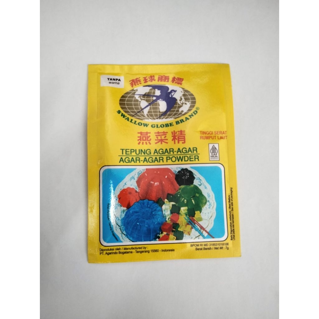 

agar agar swallow tanpa warna 7g