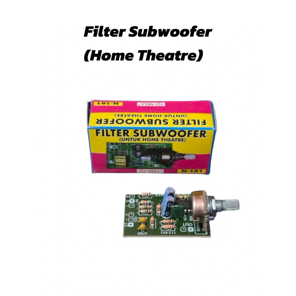 NELC Filter Subwoofer N-181 | Kit Filter Subwoofer (Untuk Home Theatre) Nelc N-181