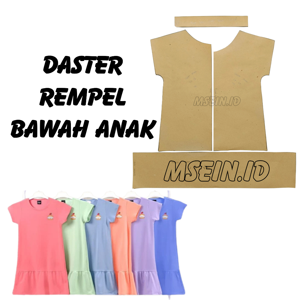 Pola Jiplak / Pola Instan DASTER REMPEL ANAK