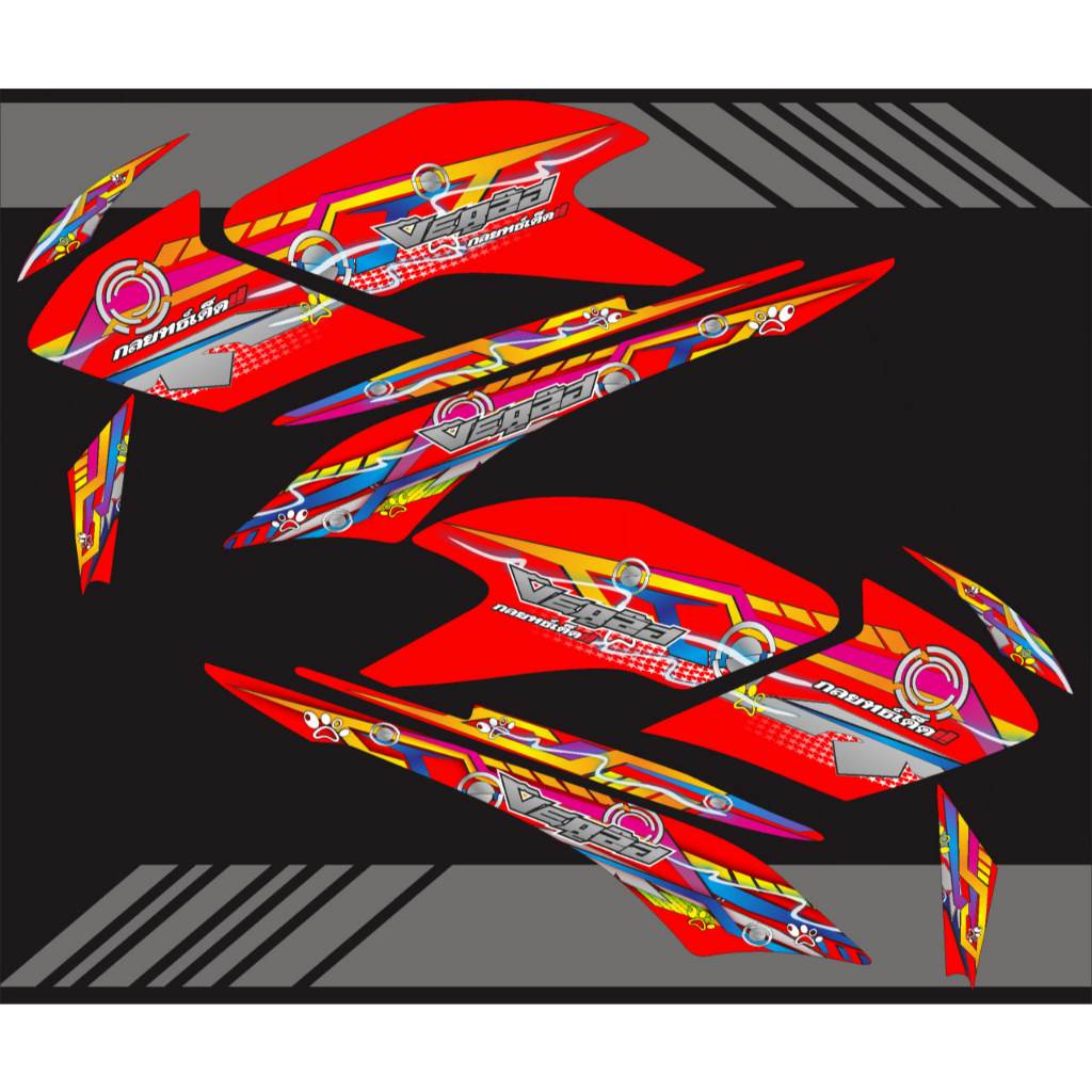 STIKER STRIPING VARIASI HONDA VERZA LAMA TAHUN 2013-2017 GRAFIS COWEK