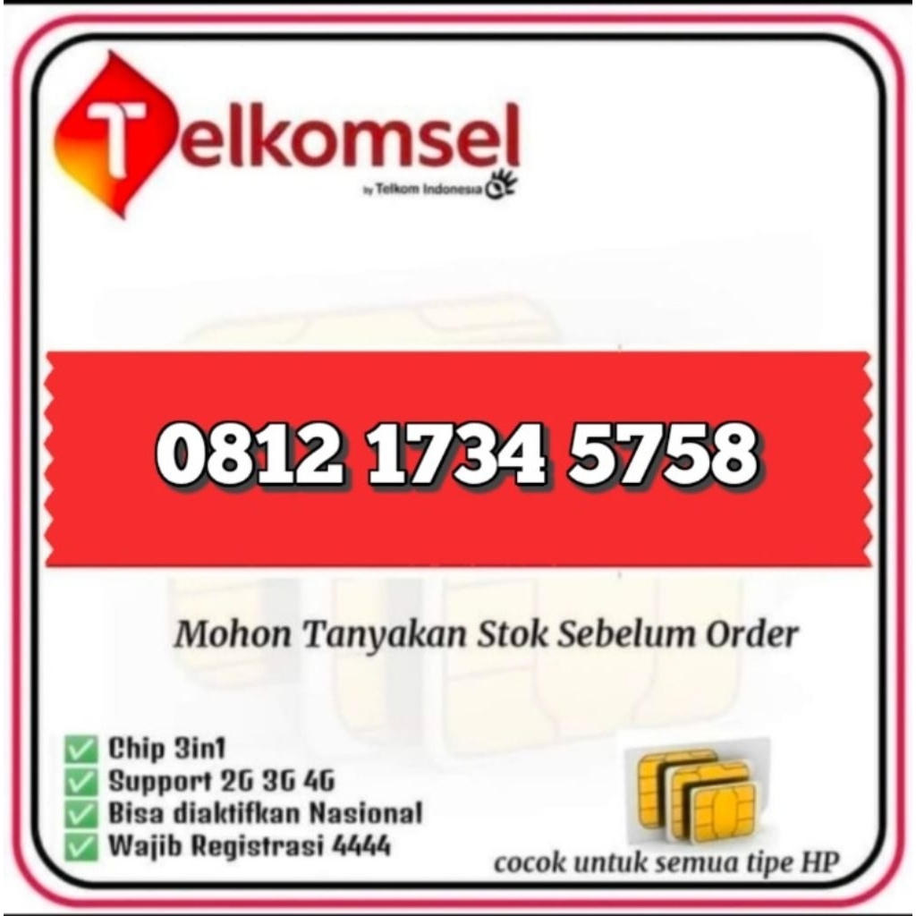 Nomor Cantik Telkomsel 5758