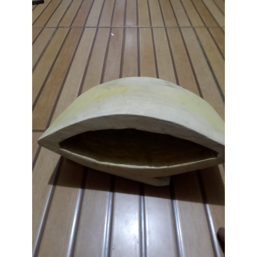 klontongan sapi lonceng sapi kalung kerbau polos putihan/kolotok kayu tradisional