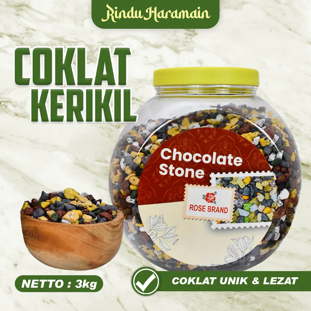 

COKELAT KERIKIL ROSEBRAND / COKLAT KHAS TURKEY / COKLAT OLEH-OLEH HAJI DAN UMRAH