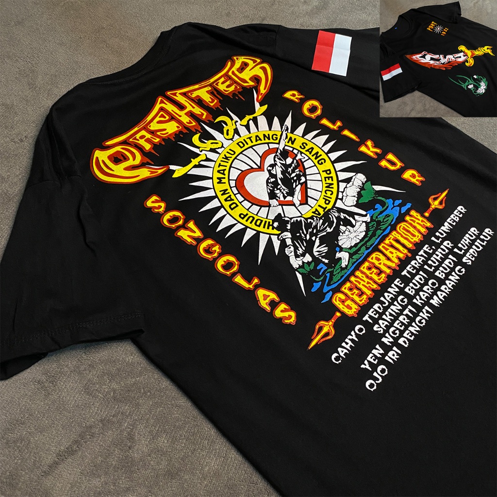 KAOS PSHT PASHTER LAWASAN CLASIC RAJA TEGA STYLE TERLARIS / BISA COD / BAHAN DISTRO - KAOS PSHT ID