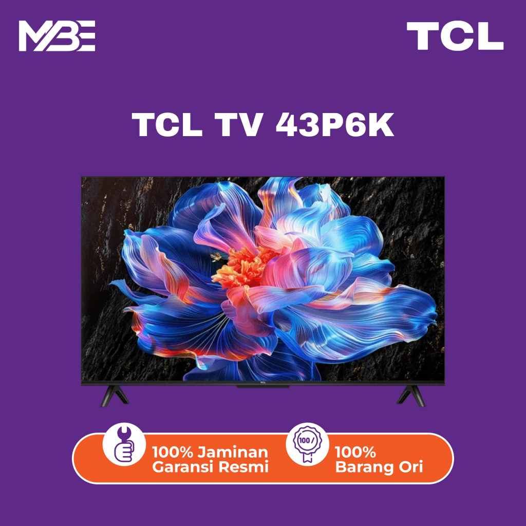 TCL 43 4K UHD Google TV - HVA - PANEL Screen - Dolby AUDIO - HDR10 - CHROMECAST BUILT IN - 43P6K P6K