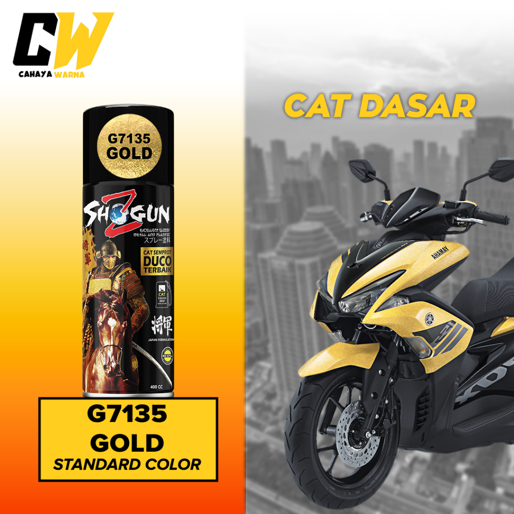 Cat Pilox Warna Emas Shogun Z Paint Gold G7135