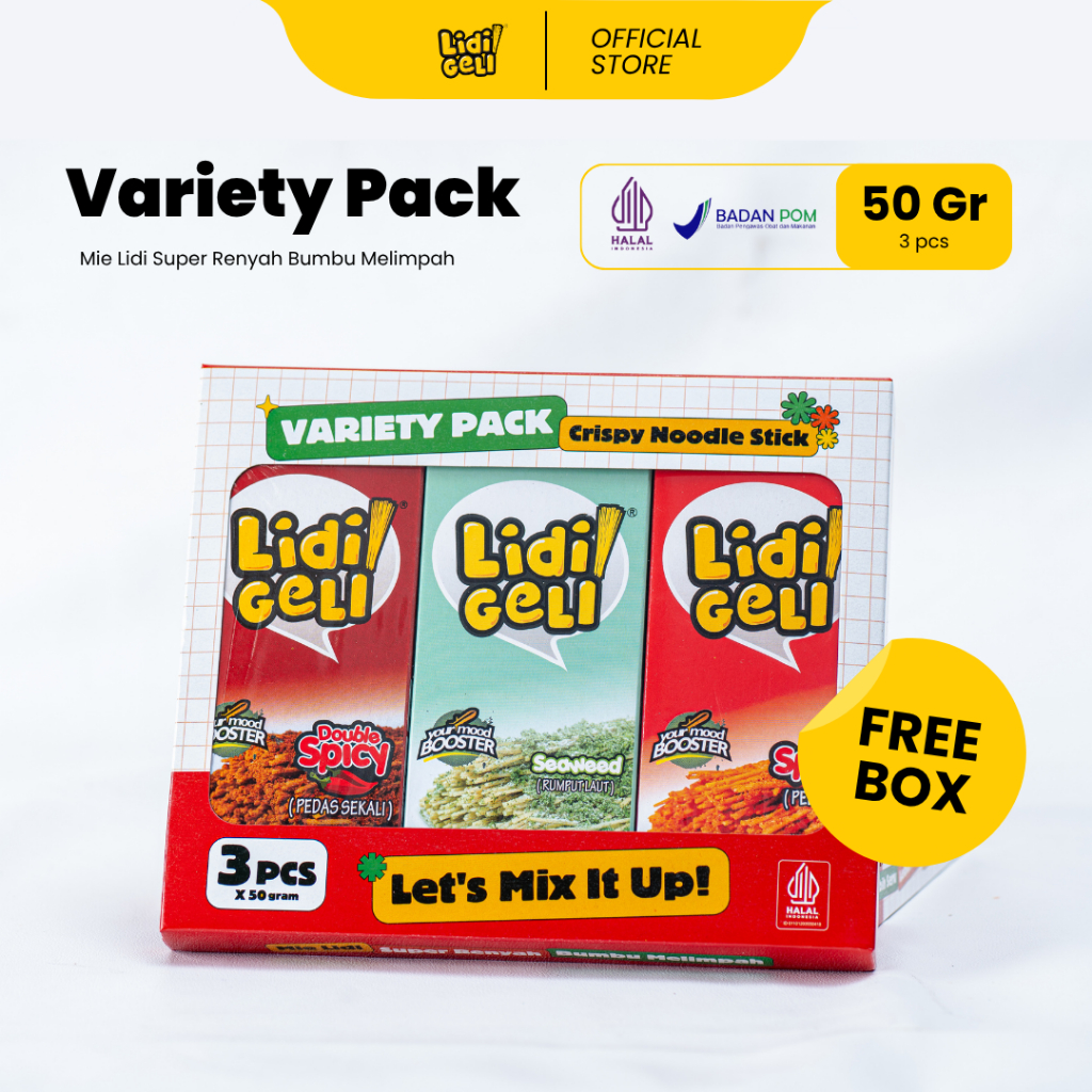 

NOT FOR SALE Box Exclusive 3 Pack Lidigeli 50gr