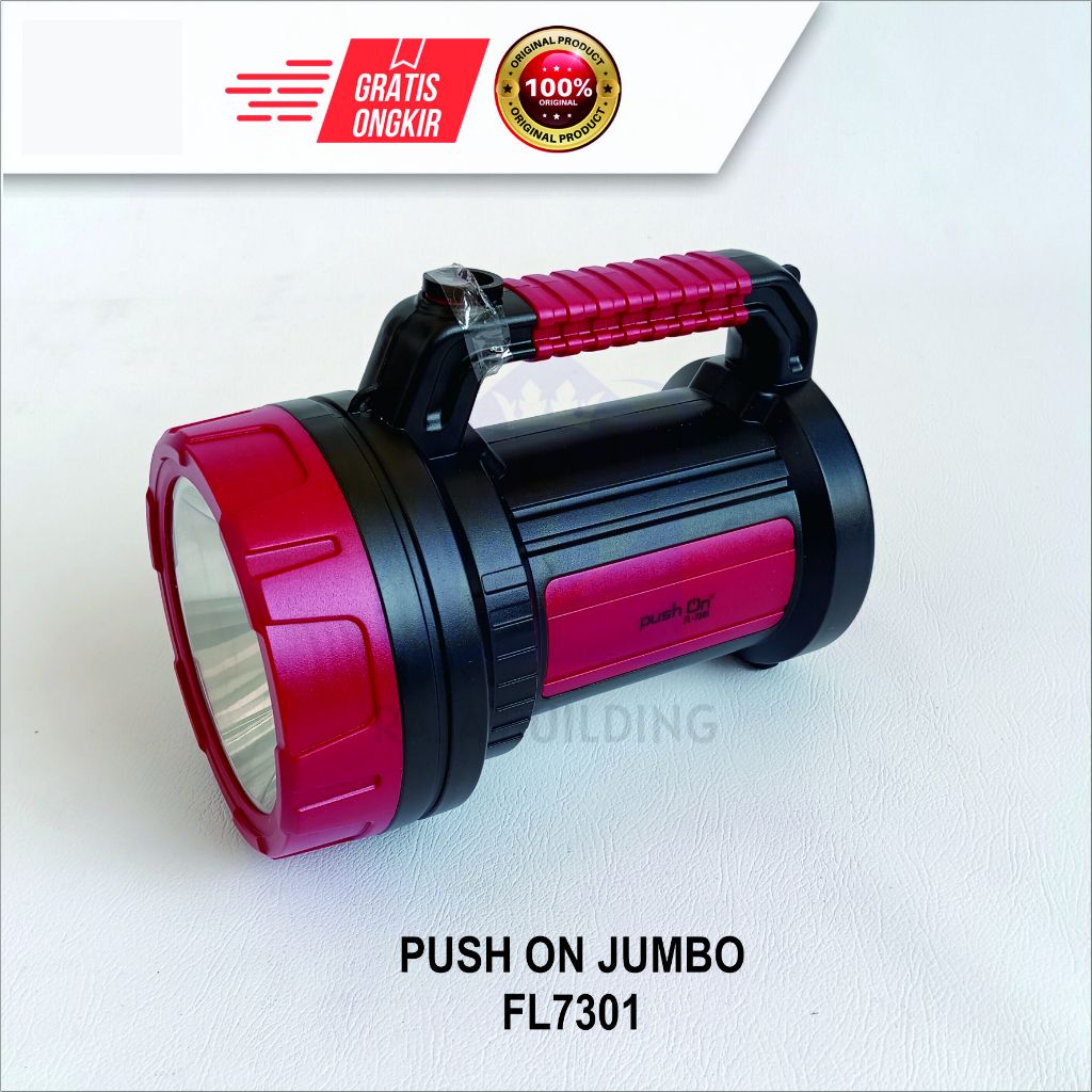 LAMPU SENTER LED JUMBO PUSH ON FL-7301SENTER LED JUMBO/SENTER LED EMERGENCY/SENTER SERBAGUNA LED + L