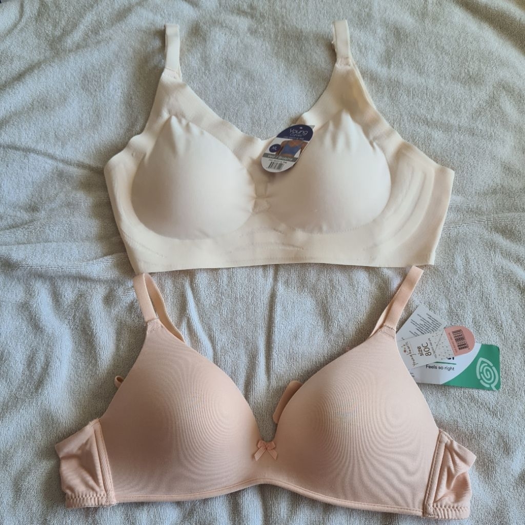 Bra Young Heart 36C Young Curves Seamless XL Pakaian Dalam Wanita