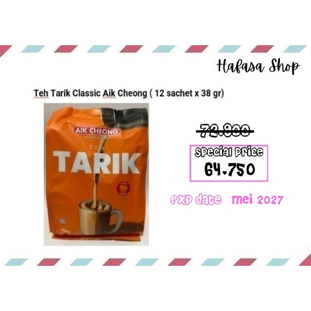 

Teh Tarik Classic Aik Cheong (12 sachet x 38 gr)