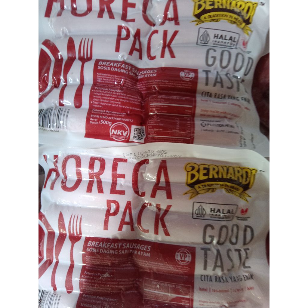

SOSIS BERNARDI HORECA BREAKFAST SAUSAGE 500GR
