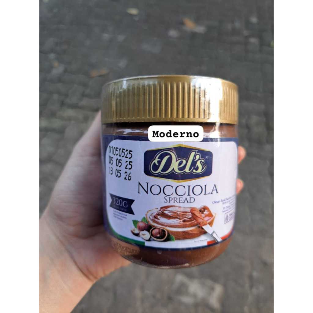 

Del's - Nocciola Chocolate Hazelnut Spread 320gr - Selai Cokelat Hazelnut 320gr