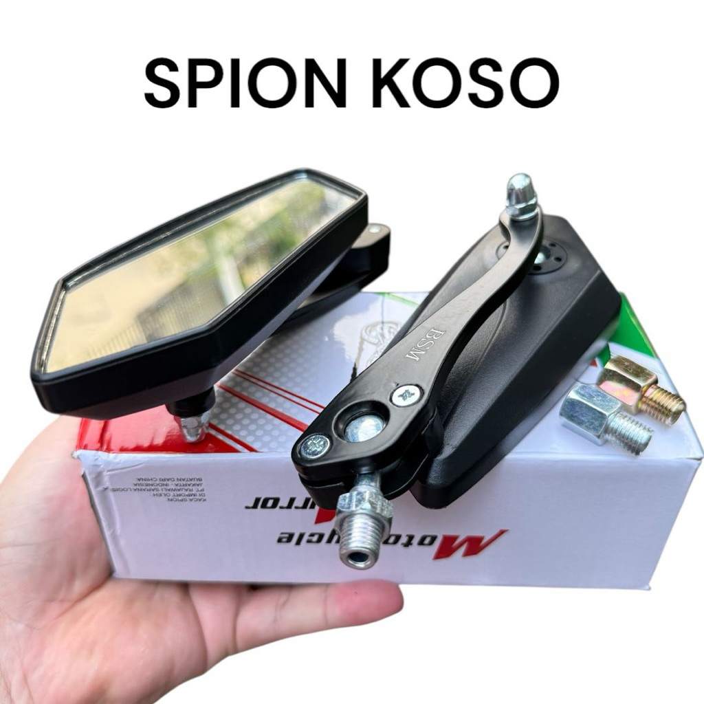 Spion koso besi Motor Variasi Model Koso Segi Lima Kaca spion Universal Semua Motor Bisa KING nmax o
