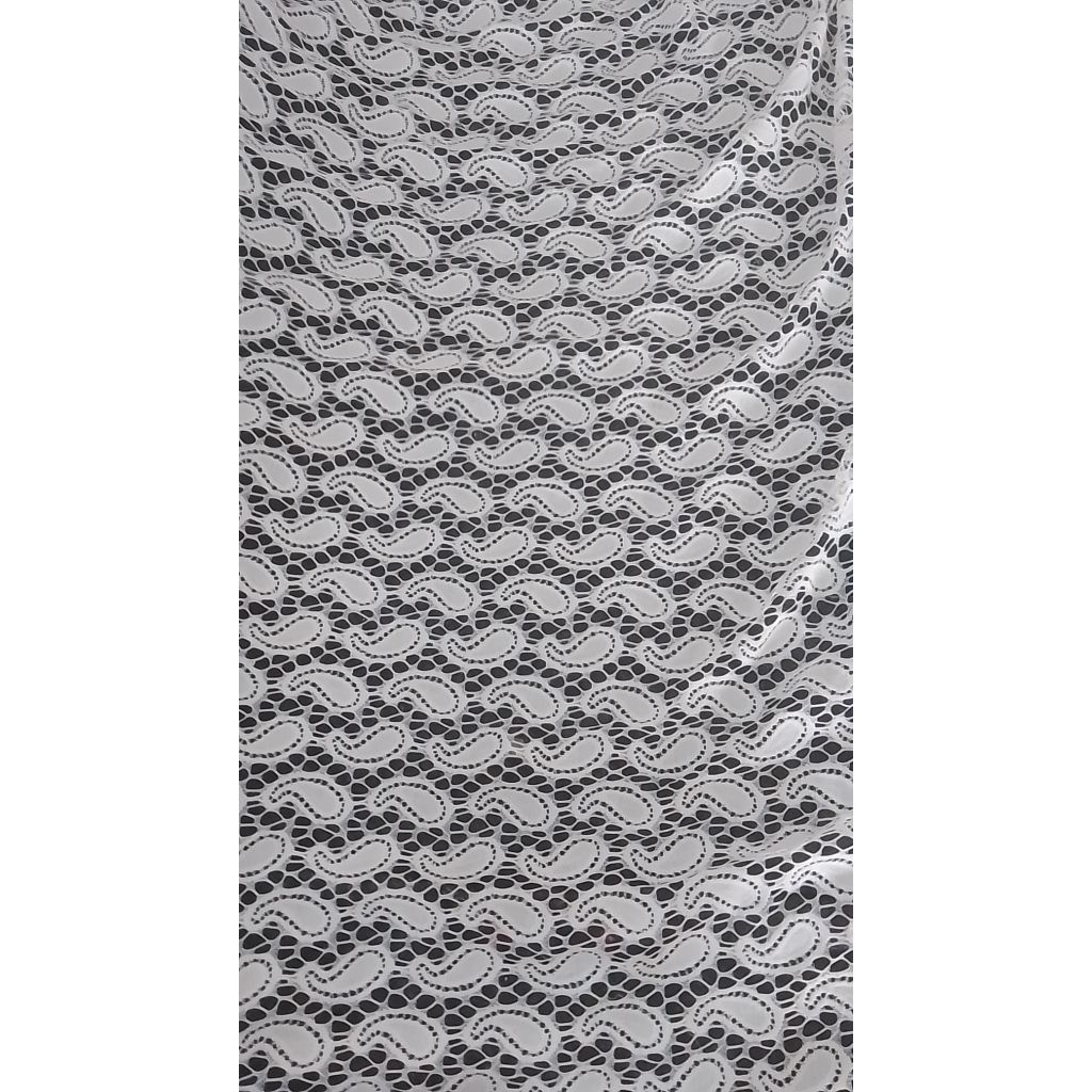 KAIN BROKAT METERAN PUTIH/ BAHAN KEBAYA/