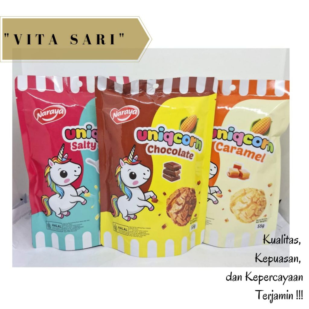 

POP CORN UNIQCORN/POPCORN JAGUNG/UNIQCORN POP CORN 55gr