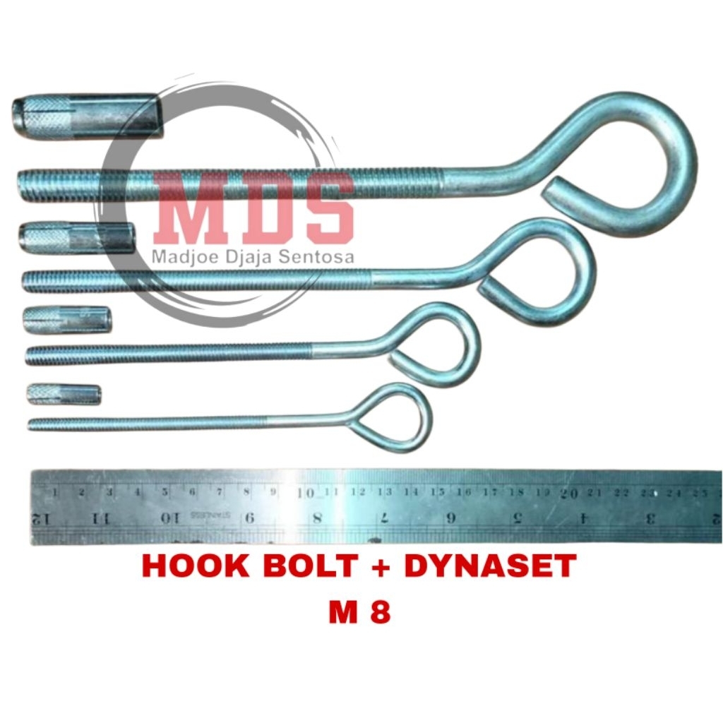 Gantungan / roofing hook bolt 8mm / hook bolt 8mm / include dynaset
