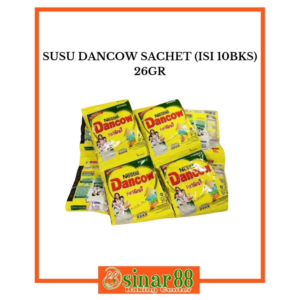 

Susu Bubuk Dancow Instant 26gr per Renteng (10 bks)