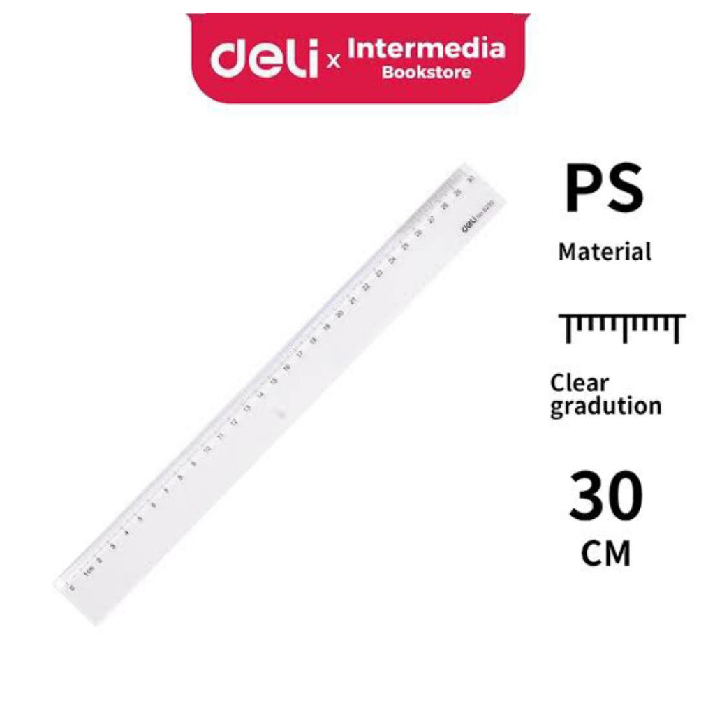 

DELI penggaris plastik 30cm